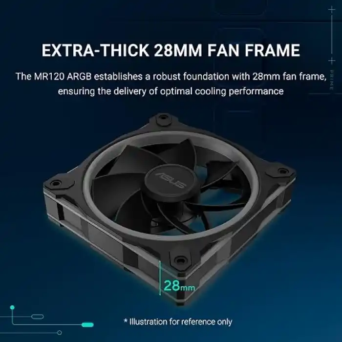 ASUS Prime MR120 ARGB Kasa Fan Üçlü Paket