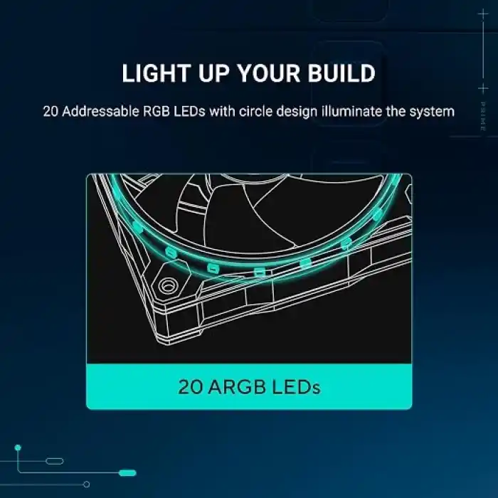 ASUS Prime MR120 ARGB Kasa Fan Üçlü Paket