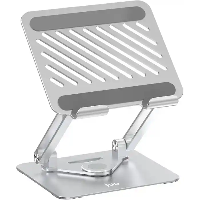 Juo 360° Dönebilen Alüminyum Tablet Standı Yükseklik ve Eğim Ayarlı Metal Tablet Tutucu iPad Pro 13 12 11 Air Mini 5 4 3 Telefon E-Okuyucu Uyumlu