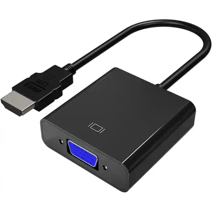 DM CHB021 HDMI to VGA Çevirici Dönüştürücü 3.5mm Aux Ses Destekli Çıkış