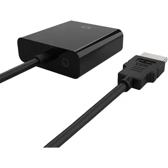 DM CHB021 HDMI to VGA Çevirici Dönüştürücü 3.5mm Aux Ses Destekli Çıkış