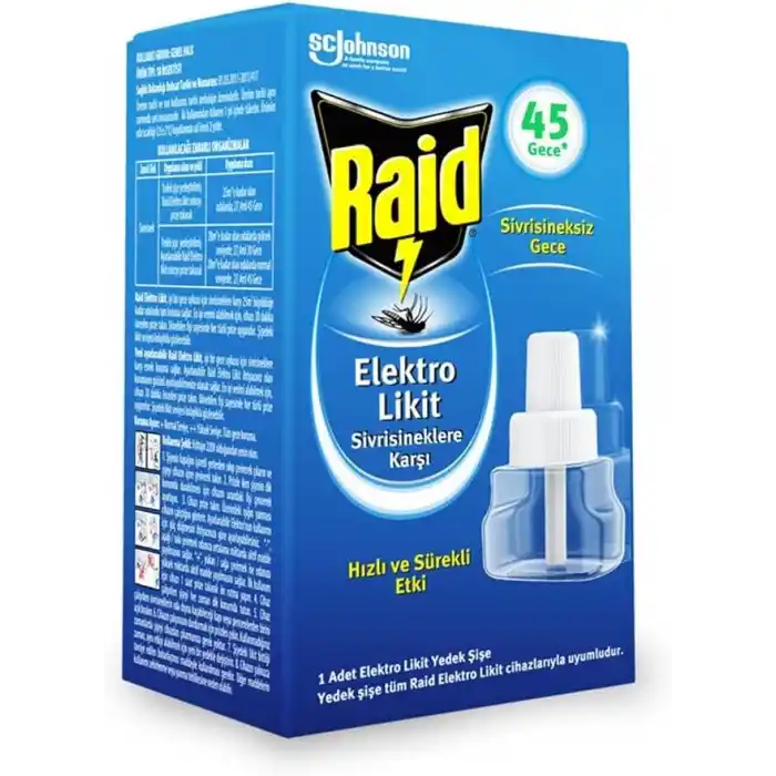 Raid Likit Elektrik 45 Gece Yedek (Sivrisineklere Karşı)