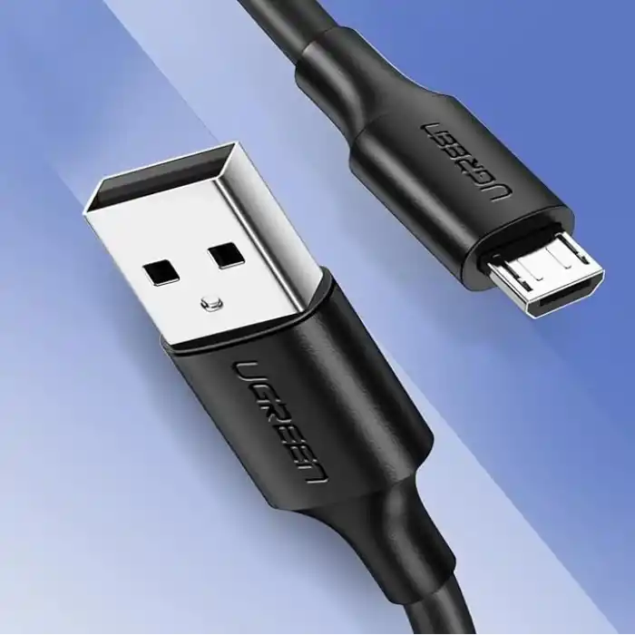 UGREEN 2.0 A USB-A & Micro USB Data ve Şarj Kablosu, 50 Santimetre, Siyah, ACBUGN60135