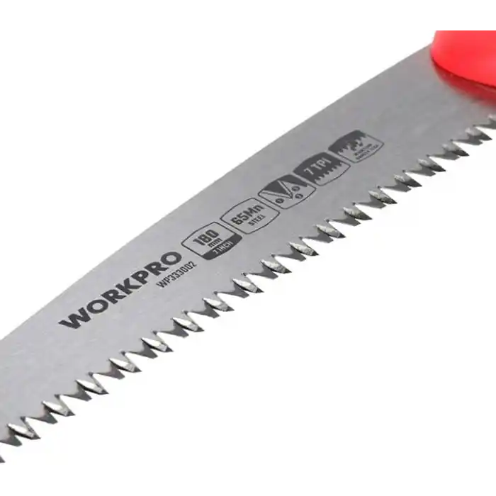 WORKPRO WP333002 180mm Katlanabilir Profesyonel Ağaç Budama Testeresi