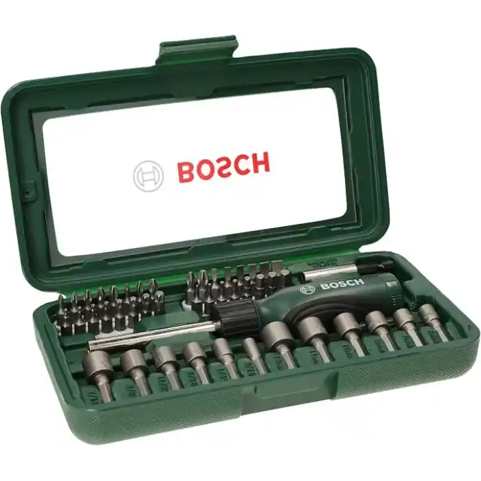 Bosch 46 Parça Tornavida, Vidalama Ve Lokma Uçlu Aksesuar Seti - 2607019504
