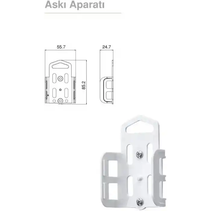 Viko Multi-Let 3lü Topraklı Kablolu Ç.K 5mt Priz, Beyaz