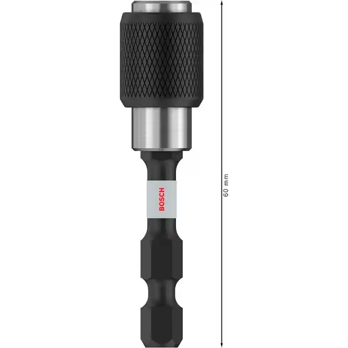 Bosch Professional Accessories 2608522320 Hızlı Kilit Uç Tutucu (Darbe Kontrolü, 1/4 İnç Altıgen Şaft, Maymuncuk Ve Tıklama)