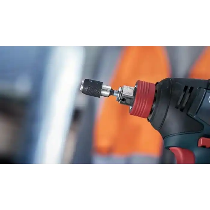 Bosch Professional Accessories 2608522320 Hızlı Kilit Uç Tutucu (Darbe Kontrolü, 1/4 İnç Altıgen Şaft, Maymuncuk Ve Tıklama)
