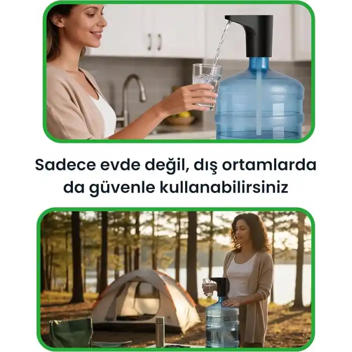 Yeni Nesil Ultra Sessiz Ve Ultra Hızlı Otomatik Damacana Pompası Beyaz