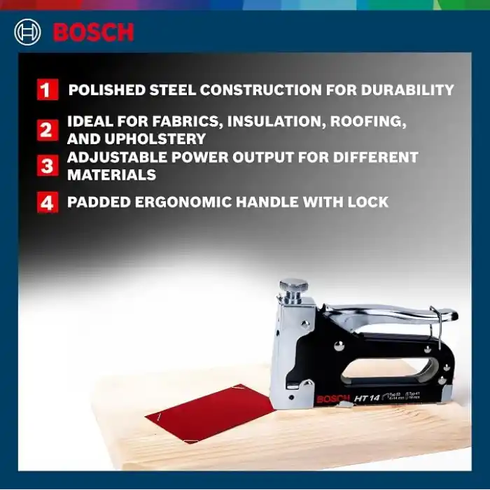 Bosch Professional Accessories 603038001 El Zımbası Ht 14 (Ahşap, Zımba Tipi 41), siyah, 1 Adet