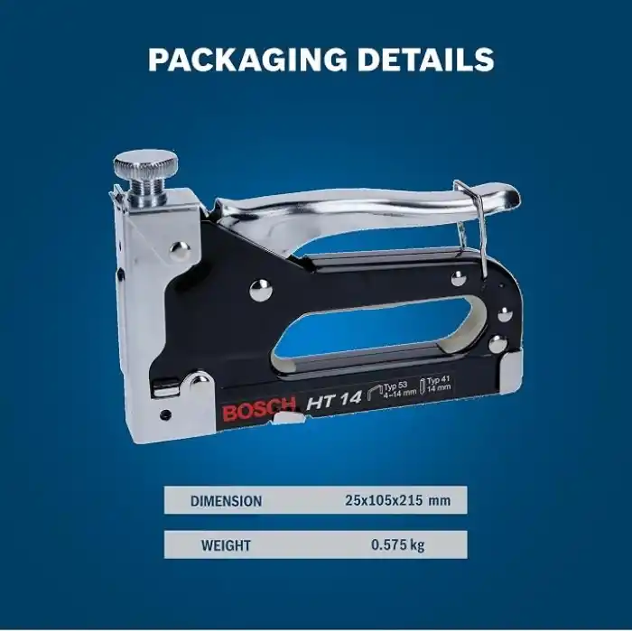 Bosch Professional Accessories 603038001 El Zımbası Ht 14 (Ahşap, Zımba Tipi 41), siyah, 1 Adet
