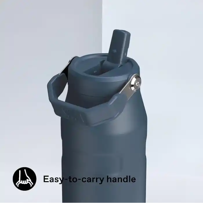 STANLEY IceFlow™ Aerolight™ Flip Straw 2.0 Pipetli Termos Su Şişesi 1.06 Litre - Lacivert | Paslanmaz Çelik