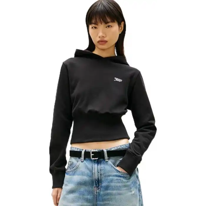 Tommy Hilfiger TJW SLIM SILVER SCRIPT HOODIE Sweatshirt Kadın