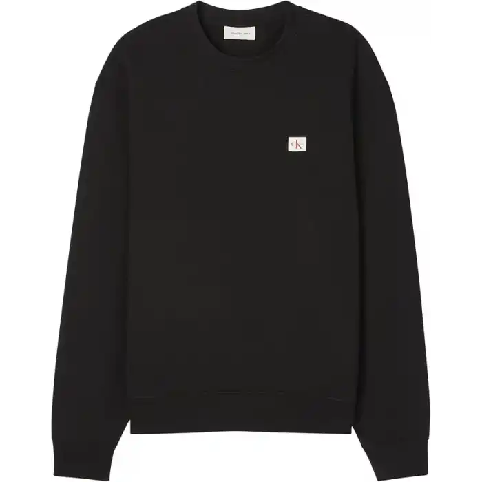 Calvin Klein Ls Eu 350Terry Badge Cn Bisiklet Yaka Sweatshirt, LV04RC273GUB1