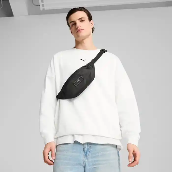 PUMA Unisex Yetişkin PUMA DECK Waist Bag Bel Çantası PUMA Black Tek Beden