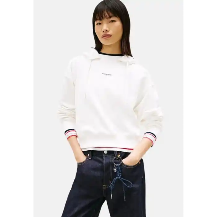 Tommy Hilfiger TJW BXY SH SCRIPT LABEL HOODIE Sweatshirt Kadın