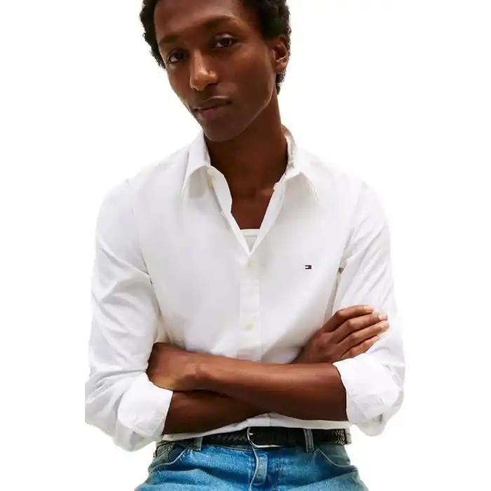 Tommy Hilfiger CORE FLEX POPLIN SOLID RF SHIRT Gömlek Erkek