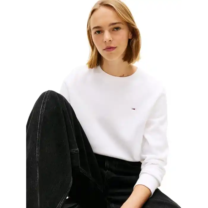 Tommy Jeans TJW REG S FLAG CREW Sweatshirt Kadın