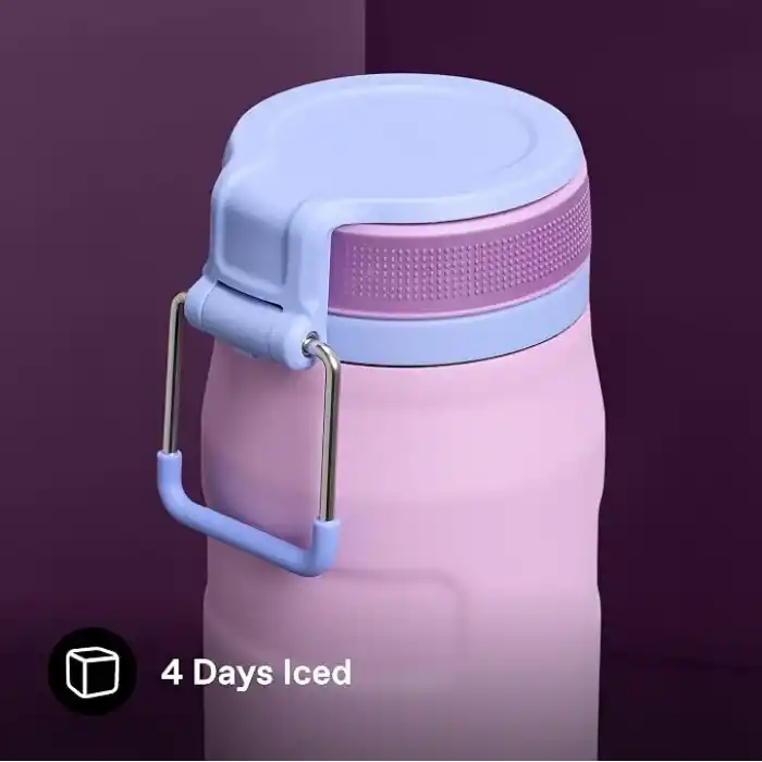 STANLEY The IceFlow™ Twist & Flip Termos Su Şişesi 0.7 Litre - Lila | Paslanmaz Çelik
