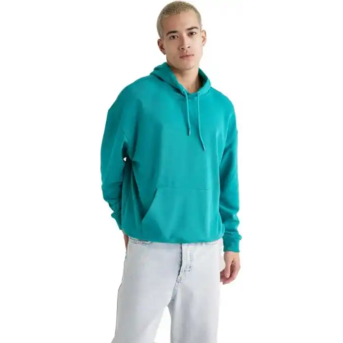 DeFacto Oversıze Kapüşonlu Sweatshirt B7849AXNS Erkek
