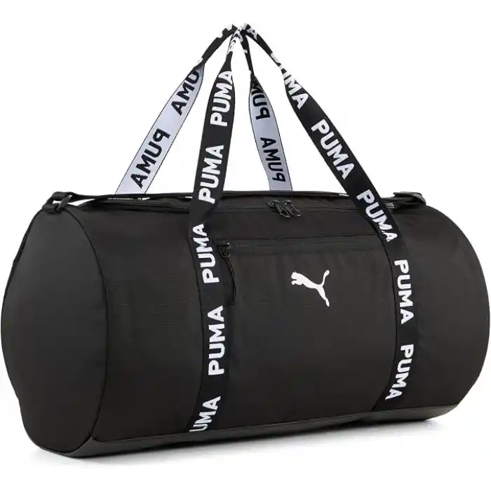 Puma AT ESS Barrel Bag Kadın Spor Çantası, PUMA Black, Tek Beden