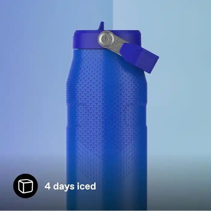STANLEY IceFlow™ Aerolight™ Flip Straw 2.0 Pipetli Termos Su Şişesi 1.06 Litre - Pacific Hypergrip | Paslanmaz Çelik