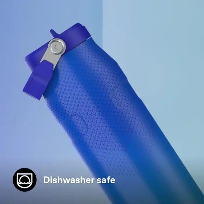 STANLEY IceFlow™ Aerolight™ Flip Straw 2.0 Pipetli Termos Su Şişesi 1.06 Litre - Pacific Hypergrip | Paslanmaz Çelik