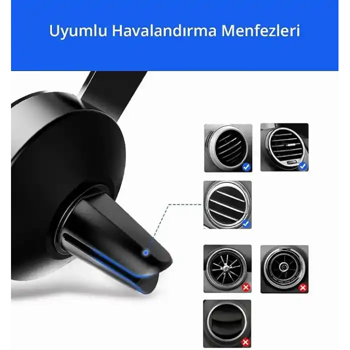 Ugreen Mekanik Araç İçi Telefon Tutucu Siyah
