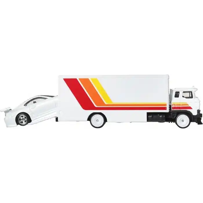 Hot Wheels Koleksiyon Seti Arabalar sergilenmeye uygun setler, 3 adet 1:64 ölçekli araba ve 1 adet 1:64 ölçekli Team Transport araç, Metal/Metal şasi ve Real Riders tekerlekler, JHW44