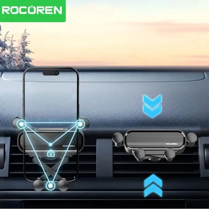 Rocoren Havalandırma Izgara Klipsli Araç İçi Telefon Tutucu