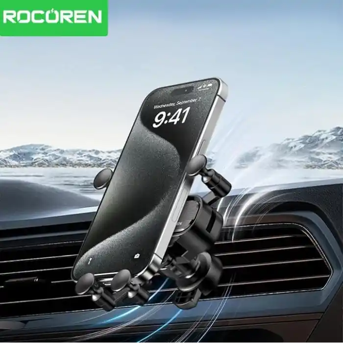Rocoren Havalandırma Izgara Klipsli Araç İçi Telefon Tutucu