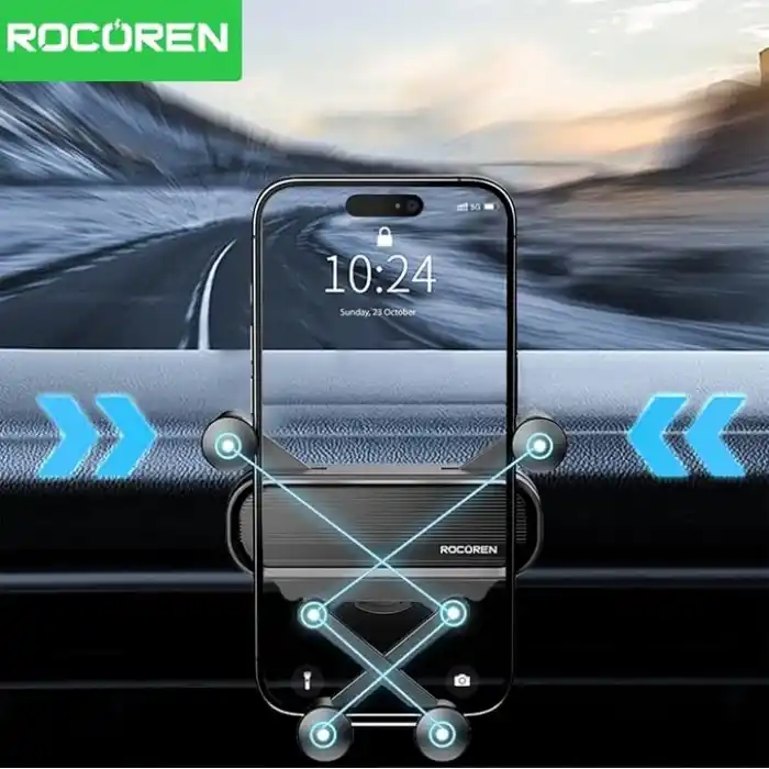 Rocoren Havalandırma Izgara Klipsli Araç İçi Telefon Tutucu