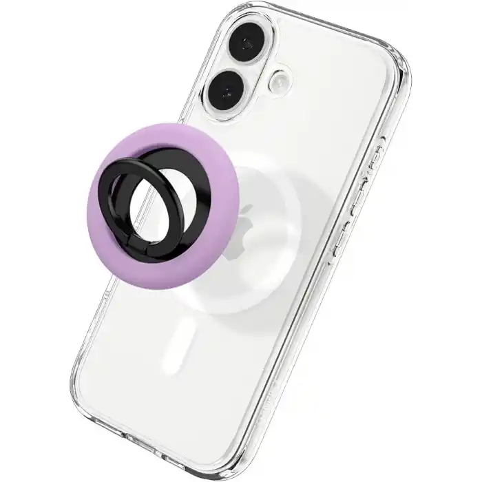 Spigen MagSafe Destekli Modeller ile Uyumlu Telefon Tutucu Halka Nano Pop Mag Fit Stand özellikli Purple - AMP09030