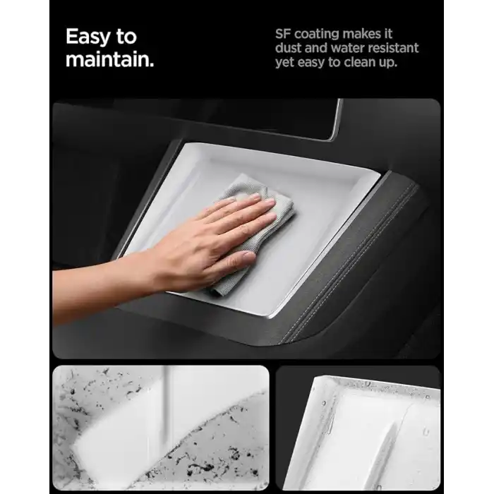 Spigen Tesla Model Y Juniper 2026-2025 Kablosuz Şarj Pedi Koruyucu Kaplama TO261JH White - ACP10032