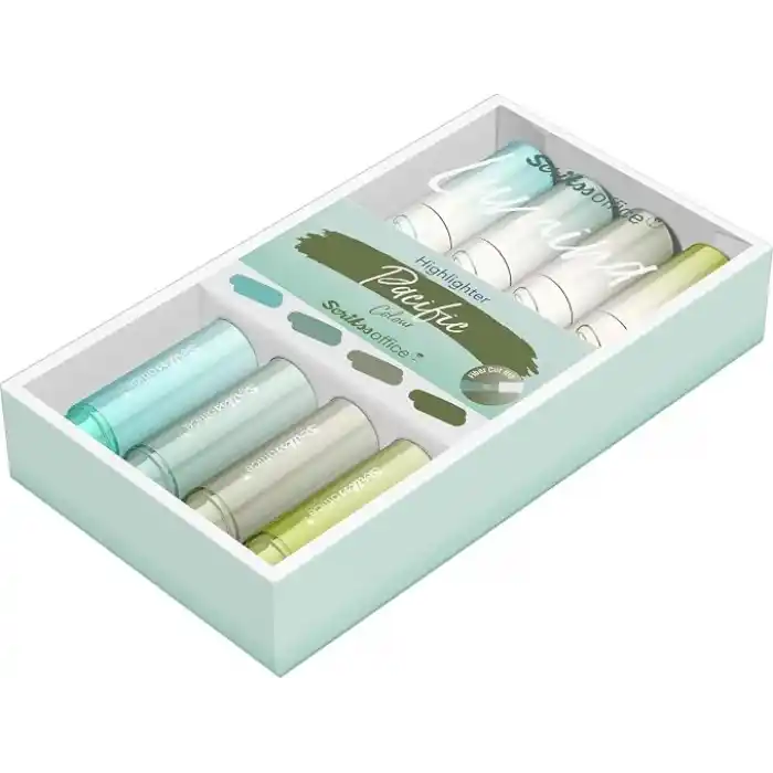 Scrikss Lumina Fosforlu Kalem Pasific, 4lü Set, Pasific