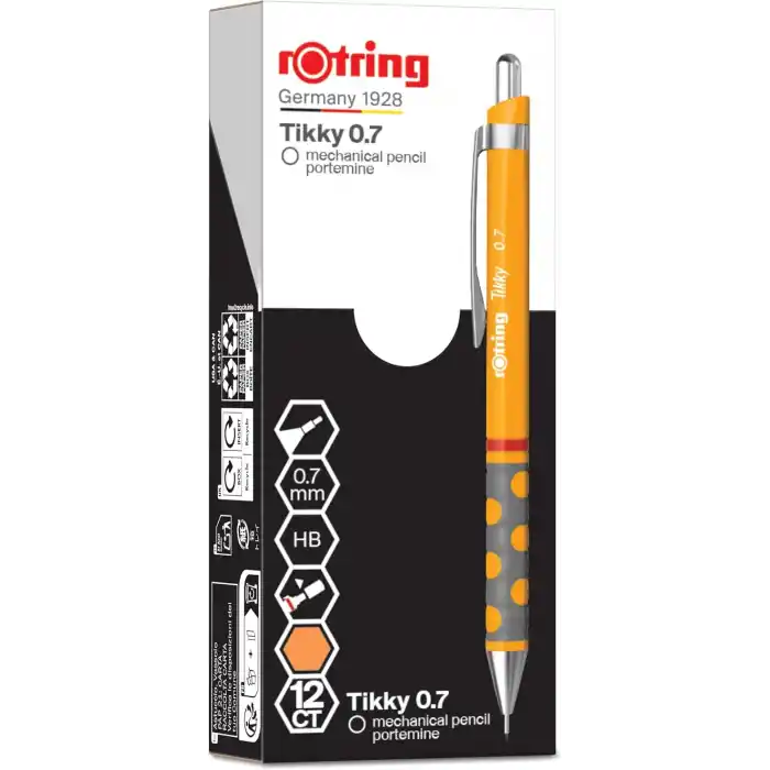 rotring TIKKY Mekanik Kurşun Kalem, Mango Turuncu 0.7 mm