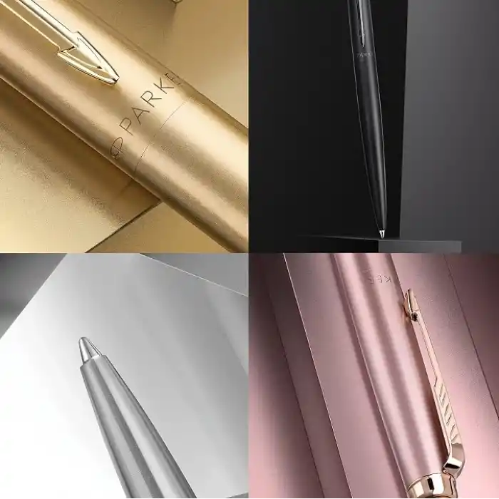 PARKER Jotter XL tükenmez kalem, tek renkli, paslanmaz çelik, orta kalem ucu, mavi mürekkep, hediye kutusu