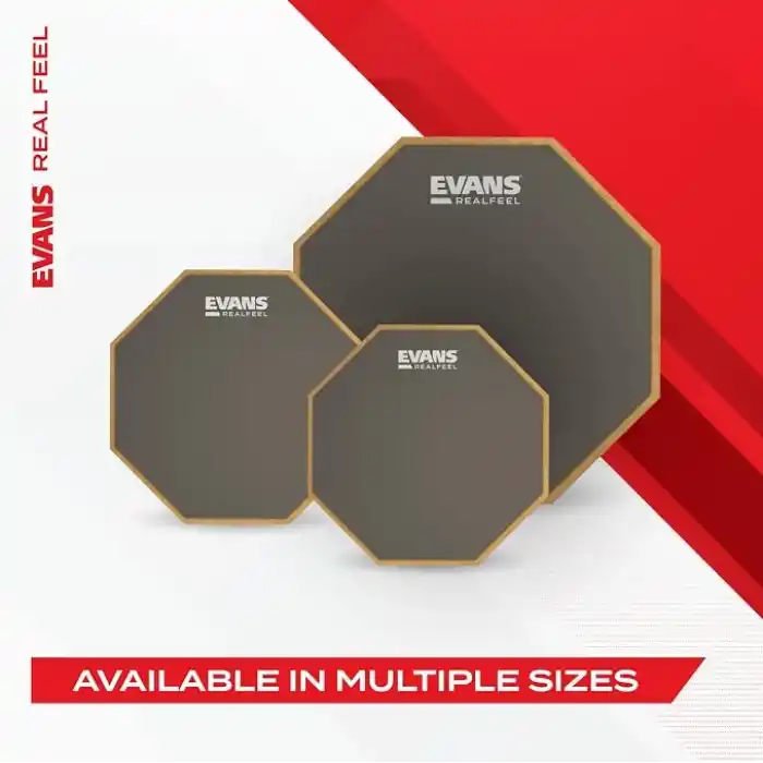 Evans RF12G RealFeel egzersiz pedi 30,48 cm (12 inç) tek taraflı