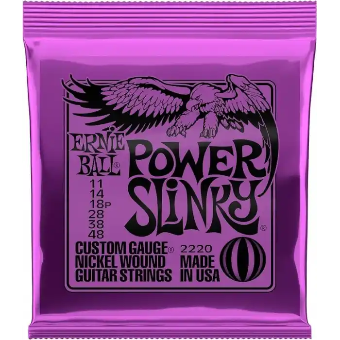 Ernie Ball Power Slinky Elektro Gitar Teli - Kalınlık 11-48