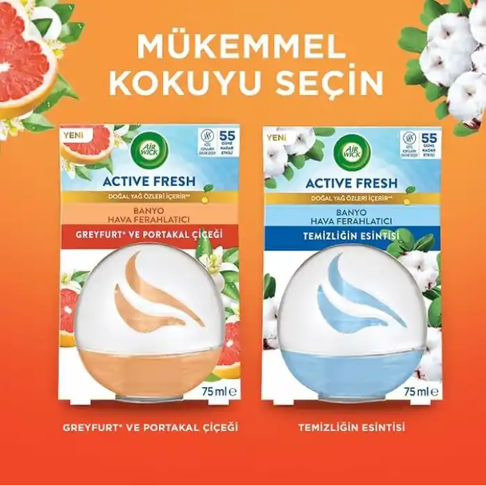 Airwick Decosphere Hava Tazeleyeci Greyfurt ve Portakal Çiçeği 75 Ml