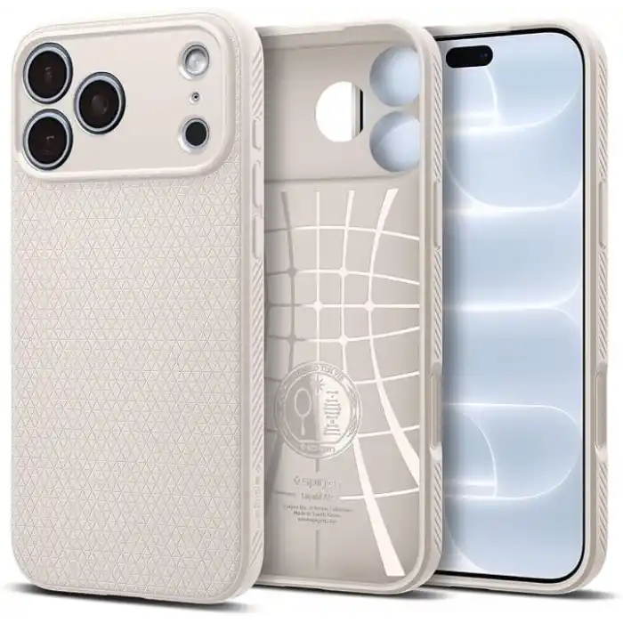 Spigen iPhone 18 Pro / 17 Pro ile Uyumlu Kılıf Liquid Air Natural Titanium - ACS09945