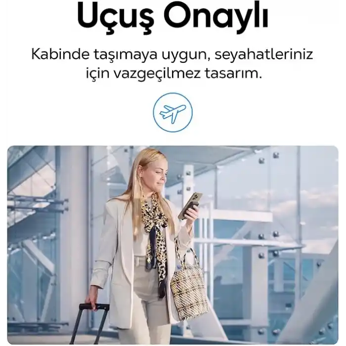 Juo 10000mAh 22.5W Dijital Led Ekranlı Taşınabilir Hızlı Şarj Cihazı Powerbank Siyah