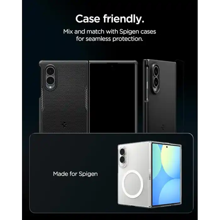 Spigen Galaxy Z Fold 8 ile Uyumlu Kamera Lens Koruyucu Cam Kolay Kurulum Glas.tR EZ Fit Optik Pro (2 Adet) Black - AGL11761