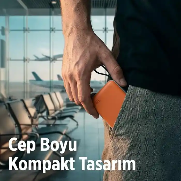 Bix PB120 20000mAh PD 65W Cep Boyu Kompakt Tasarımlı Dijital Göstergeli Powerbank Taşınabilir Süper Hızlı Şarj Cihazı (Gümüş)
