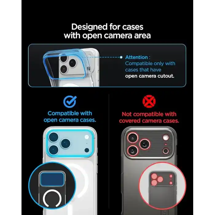 Spigen iPhone 18 Pro Max ile Uyumlu Kamera Lens Koruyucu Tam Kaplayan Cam Kolay Kurulum Glas.tR EZ Fit Optik Pro XL Dark Cherry - AGL12040