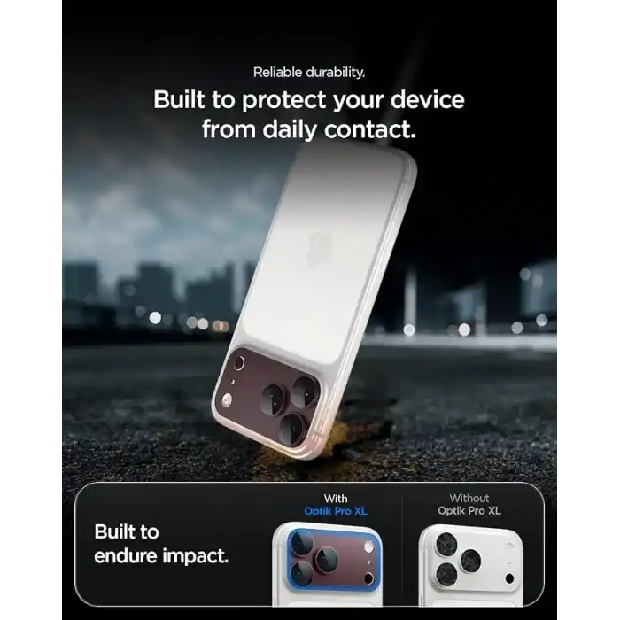 Spigen iPhone 18 Pro Max ile Uyumlu Kamera Lens Koruyucu Tam Kaplayan Cam Kolay Kurulum Glas.tR EZ Fit Optik Pro XL Dark Cherry - AGL12040