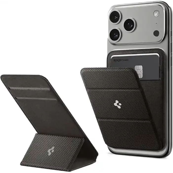 Spigen MagSafe Destekli Cüzdan Smart Fold Mag Fit Gunmetal - AMP02766