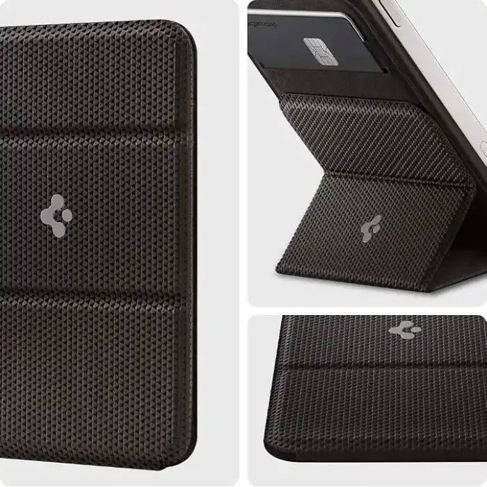 Spigen MagSafe Destekli Cüzdan Smart Fold Mag Fit Gunmetal - AMP02766