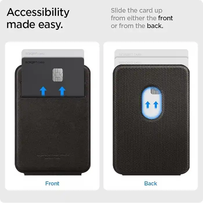 Spigen MagSafe Destekli Cüzdan Smart Fold Mag Fit Gunmetal - AMP02766