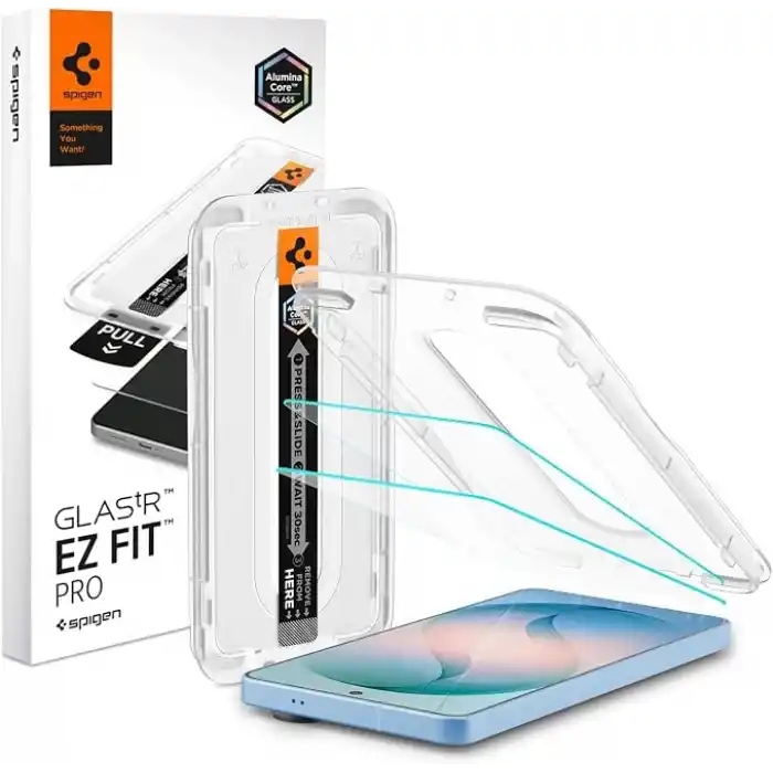 Spigen Galaxy S26 Plus ile Uyumlu Ekran Koruyucu Cam Kolay Kurulum Glas.tR EZ Fit Pro (2 Adet) - AGL11079